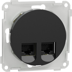 Svarta Data- & Nätverksuttag Elko EKO50116 Datauttag 2x8 Kat 6 UTP Svart