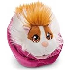 Kuscheltier Meerschweinchen karamell-weiß 12cm im Körbchen Malve Stofftier aus weichem Plüsch, niedliches Plüschtier zum Kuscheln und Spielen, für Kinder & Erwachsene tolle Geschenkidee