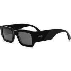 Fendi Diagonal Sunglasses - Shiny Black/Smoke