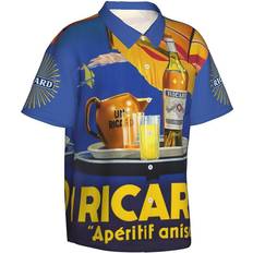 France Pastis Aperitif Ricard Beach Shirt Summer Ricards Aloha Shirt Men Vocation Holiday Outfits Clothing France Pastis Aperitif Ricard Beach Shirt Summer Ricards Aloha Shirt Men Vocation Holiday Outfits Clothing