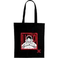 ABYstyle One Piece Tote Bag Luffy, Svart och röd, Dimensions 38 x 42 cm
