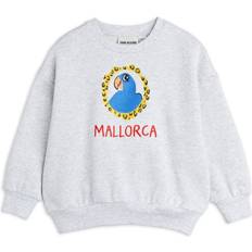 92/98 Sweatshirts Barnkläder Mini Rodini Grey melange Parrot Embroidery Sweatshirt 116/122