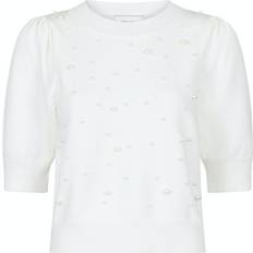 Neo Noir Maia Soft Pearl Knit Blouse - Off White