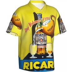 France Pastis Aperitif Ricard Beach Shirt Summer Ricards Aloha Shirt Men Vocation Holiday Outfits Clothing France Pastis Aperitif Ricard Beach Shirt Summer Ricards Aloha Shirt Men Vocation Holiday Outfits Clothing