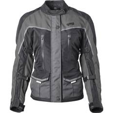 XS Motorcycle Jackets GMS Twister Neo, Textiljacke wasserdicht Schwarz/Grau Damen