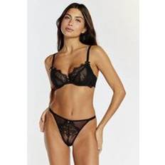 Boux Avenue Jada Plunge Bra Black, Black, 36Dd, Women