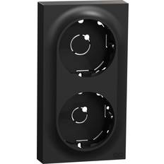 Seinäkytkimet Elko Pintakehys Schneider Electric One 2-pintakojerasia Musta