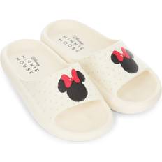 Shoes Disney Ladies Minnie Mouse Slides Printed Slip-On Foam Slide Sandals White