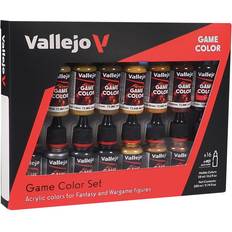 Acrylicos Vallejo Farb-Set Effekte Leder und Metall 16x18ml