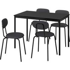 IKEA SANDSBERG/ÖSTANÖ Black/Dark Grey Köksstol 75cm 5st