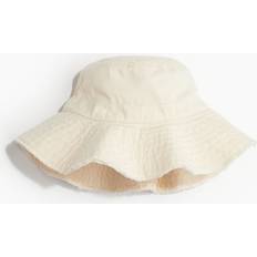 H&M Hats H&M Ladies Beige Frayed-edge cotton bucket hat