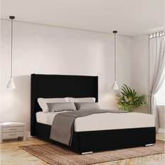 Black Beds Ivy Bronx Chelby Upholstered Standard Bed