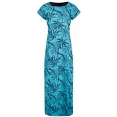 Blue - T-shirt Dresses Weird Fish Mirren Organic Cotton Maxi Dress Vivid Blue