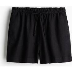 H&M Shorts H&M & Linen-blend Shorts Black