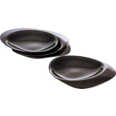Rostfritt stål Tallrikar APS Pebbles Assiett 4st 8.5cm