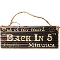 Back in Five Sign