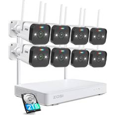 Power over Ethernet (PoE) Surveillance Cameras Zosi ‎84U2-1884M8-US 8-pack