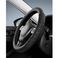 Skechers Steering Wheel Cover,Leather Car Steering Wheel Covers,14.5-15inch