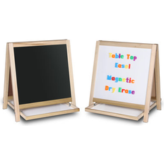 Easels Flipside Flipside Products Board Easel Wood in Brown 18 W x 18 D in Wayfair