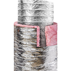 White Goods Accessories VEVOR Dryer Vent Hose 152.4MM Insulated Flexible Duct 7.62M