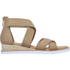 Skechers Zipper Slippers & Sandals Skechers Bobs Desert Kiss - Tan