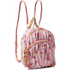 Backpacks Betsey Johnson Women's Quilted Midi Backpack, Pink Floral, One Size