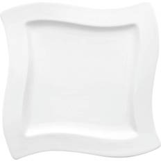 Villeroy & Boch Wave Fyrkantig Frukosttallrik 24 x 24 cm Premiumporslin Vit Tallrik 24st