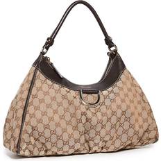 Gucci Women's Pre-Loved Abbey D-Ring Hobo Bag, Brown, One Size