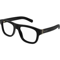 Gucci Unisex Glasögon Gucci GG1509O 001 Ramramar Acetat Svart Transparent Rund