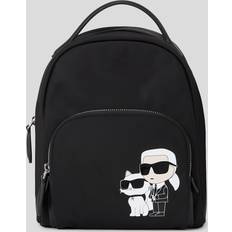 Karl Lagerfeld Backpacks Karl Lagerfeld K/ikonik Nylon Small Backpack, Woman, Black, Size: One size