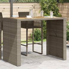 Rattan Sintetico Tavoli da Giardino vidaXL Tavolo Bar da Giardino Piano in Acacia 145x80x110 cm Polyrattancod Mxl 93354