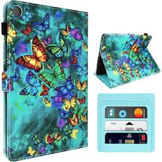 Avizar Case for Lenovo Tab M10 Gen 3 Wallet with Magnetic Flip Butterfly Multicolor