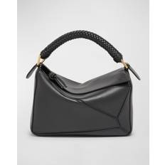 Loewe Puzzle Small Leather Crossbody Bag - Black