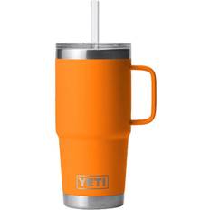 Yeti Rostfritt stål Termosmuggar Yeti Rambler 35 Oz Straw Mug King Crab Orange Termosmugg
