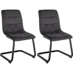 CLP Vermont Set of 2 Black Esszimmerstuhl 87cm 2Stk.