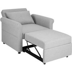 Costway 3-in-1 pull-out chair convertible adjustable chair Sofa 2 Seater