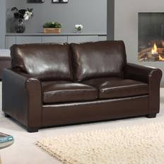 Artemis Home Lauderdale Double Brown Sofa 162cm 3 Seater