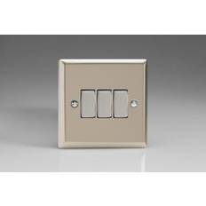 Grey Wall Switches Varilight XN3D Classic