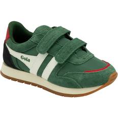 Austin Strap Girls Trainers Colour: Evergreen/Off White