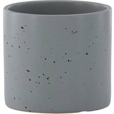 Venture Home Sane Potte Rund Mørkegrå Sorte Prikker Stentøj 11x11x10 Krukke