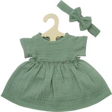 Lelut Heless Doll dress Green with Ruffles 28-35 cm