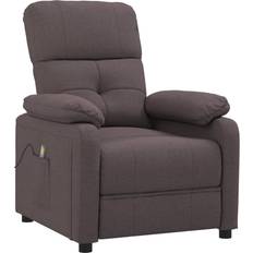 vidaXL Fabric Dark Brown Lænestol 100.1cm