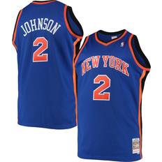 NBA - New York Knicks Game Jerseys Mitchell & Ness Larry Johnson New York Knicks Blue 1998/99 Big & Tall Hardwood Classics Swingman Jersey