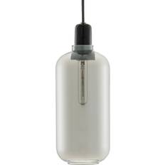 Normann Copenhagen Lamper Normann Copenhagen Amp Large Smoke/Black Pendel ∅ 12cm