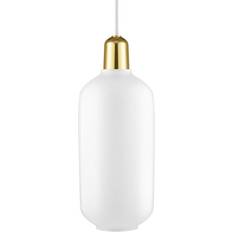 Normann Copenhagen Amp White/Brass Lampada a Sospensione 11.2cm