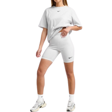 Slim Shorts Nike Sportswear Classic Women's High Waisted Biker Shorts - Birch Heather/Black