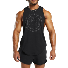 Men - Slim Tank Tops Gymshark Legacy Drop ARM Tank - Black