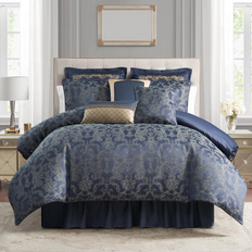 Satin Bedspreads Waterford Brennigan Bedspread Blue (279.4x243.8cm)