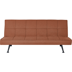 Röda Soffor Beliani Tunni Bäddsoffa 3-Sits Red Svart Soffa