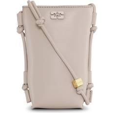 Beige Crossbody Bags Ganni Beige Bou Crossbody in Oyster Grey Polyester/Polyurethane/Leather Women's One size